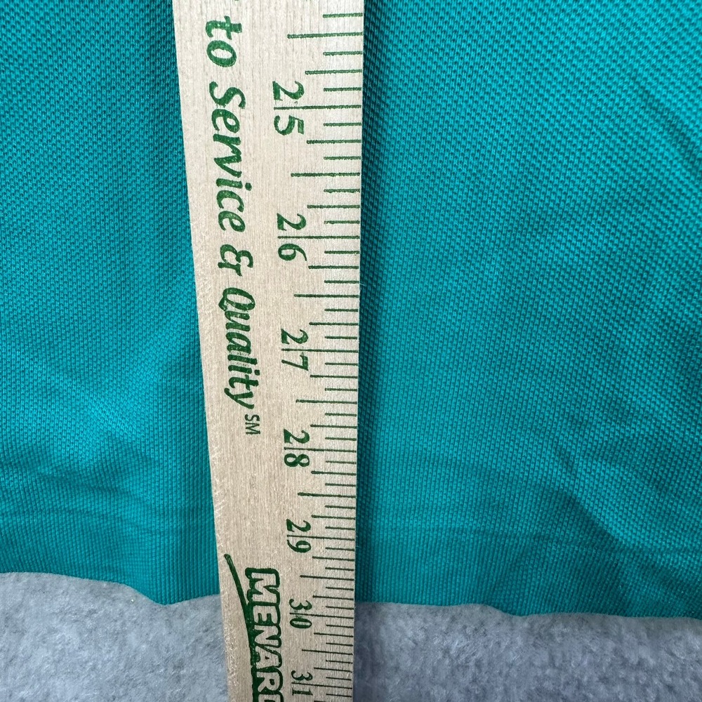 Lacoste Dayton Flyers Basketball Polo Shirt Mens 9 4XL Teal Green Pique Cotton - Picture 7 of 9